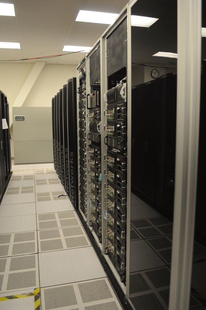 Server racks representing backup and website infrastructure